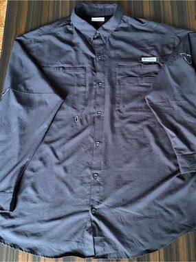 Columbia Men's XXL Button-Down Performance PFG Golf Fishing Long Sleeve Shirt